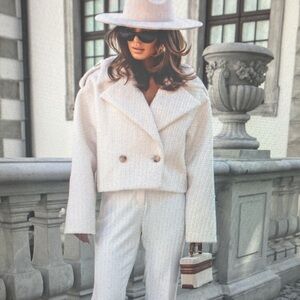 Elegant White Women's Jacket